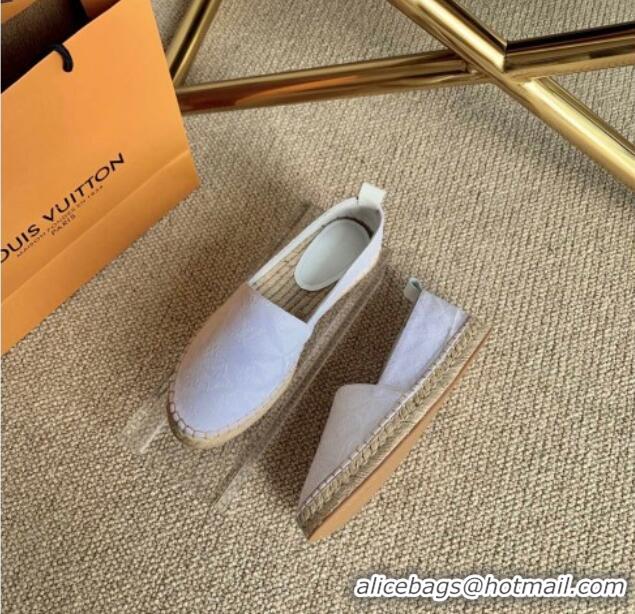 Good Product Louis Vuitton Since 1854 Starboard Flat Espadrilles 1A8D4M White