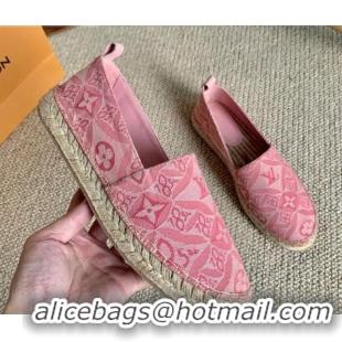 Top Quality Louis Vuitton Since 1854 Starboard Flat Espadrilles 1A8D4M Pink