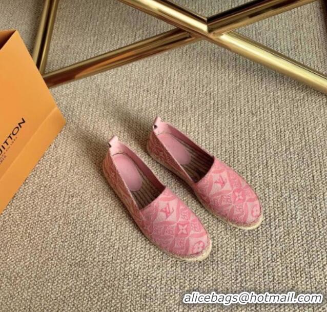 Top Quality Louis Vuitton Since 1854 Starboard Flat Espadrilles 1A8D4M Pink