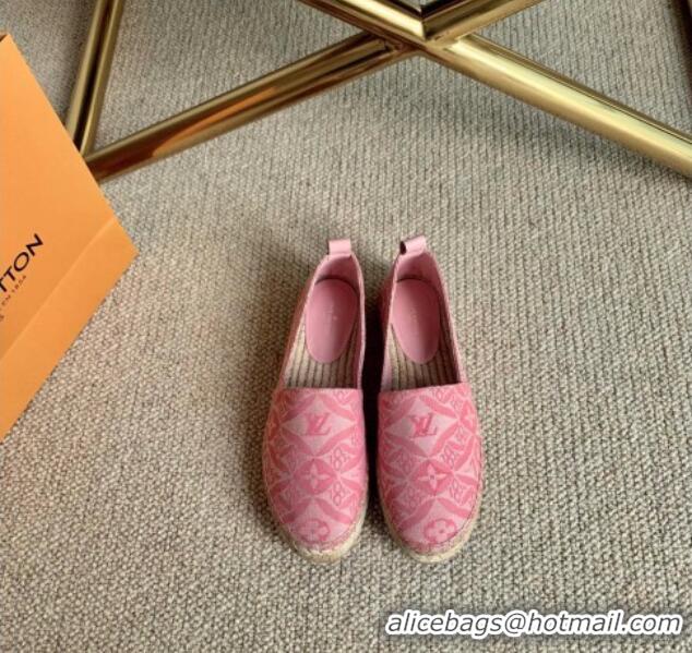 Top Quality Louis Vuitton Since 1854 Starboard Flat Espadrilles 1A8D4M Pink