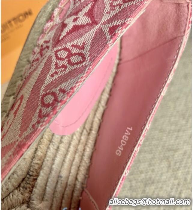 Top Quality Louis Vuitton Since 1854 Starboard Flat Espadrilles 1A8D4M Pink