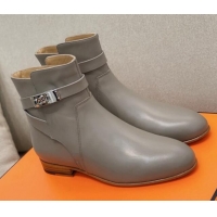 Luxury Cheap Hermes Calfskin Neo Ankle Boot 111281 Grey