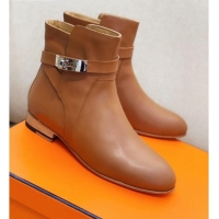 Low Price Hermes Calfskin Neo Ankle Boot 111281 Brown