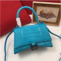 Super Quality Balenciaga Original Leather 2594 sky blue