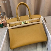 Popular Style Hermes Birkin 25CM Tote Bag Original Leather H25T Yellow