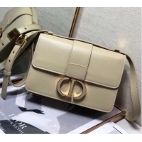 Good Quality DIOR 30 MONTAIGNE BAG Box Calfskin M9203UM Beige