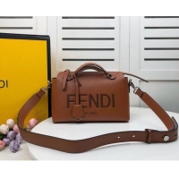 Buy Discount FENDI MEDIUM BY THE WAY leather Boston bag 8BL146A Brown