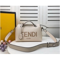 Popular Style FENDI MEDIUM BY THE WAY leather Boston bag 8BL146A beige