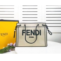 Buy Inexpensive FENDI canvas bag F6501 gray