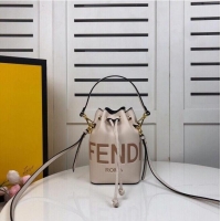 Fashion Discount FENDI MON TRESOR beige leather mini-bag 8BS010