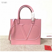 Grade Quality VALENTINO Origianl leather tote V2021 pink