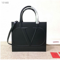 Inexpensive VALENTINO Origianl leather tote V2021 black