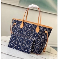 Sumptuous Louis vuitton SINCE 1854 NEVERFULL MM M57484 blue