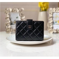 Buy Discount CHANEL sheepskin notebook & Wallet A012 black