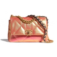 Traditional Discount Chanel 19 flap bag AS1160 Pink