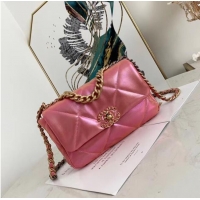 Traditional Discount Chanel 19 flap bag AS1160 Pink