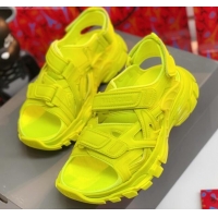 Best Price Balenciaga Track Sandal in Neoprene and Rubber 061608 Yellow