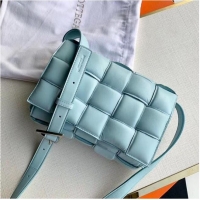 New Fashion Bottega Veneta PADDED CASSETTE BAG suede 591970 Light Blue