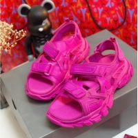 Perfect Balenciaga Track Sandal in Neoprene and Rubber 061608 Rosy