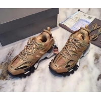 Top Design Balenciaga Track-s 3.0 Trainer Sneakers 062261 Coffee