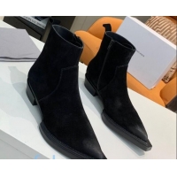 Good Quality Balenciaga Suede Short Boots 080619 Black