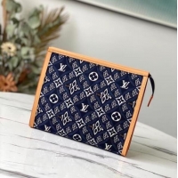 Fashion Show Collections Louis Vuitton SINCE 1854 POCHE TOILETTE 26 M80306 blue