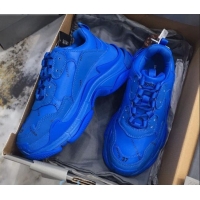 Best Price Balenciaga Allover Logo Triple S Sneakers 082901 Blue