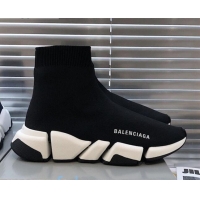 Good Product Balenciaga Speed 2.0 Knit Sock Boot Sneakers 082908 Black/White