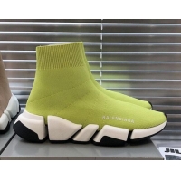 Cheap Design Balenciaga Speed 2.0 Knit Sock Boot Sneakers 082910 Green