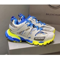 Good Quality Balenciaga Track 3.0 Tess Trainer Sneakers 122177 Grey/Blue/Yellow