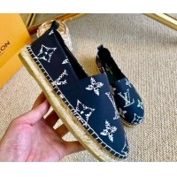 Discount Louis Vuitton Starboard Animal Print Monogram Flat Espadrilles 102307 Blue/White