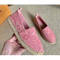 Top Quality Louis Vuitton Since 1854 Starboard Flat Espadrilles 1A8D4M Pink