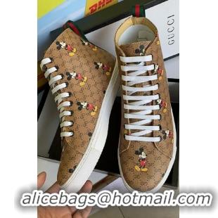 Grade Design Gucci x Disney GG High top Sneakers 111438 Brown