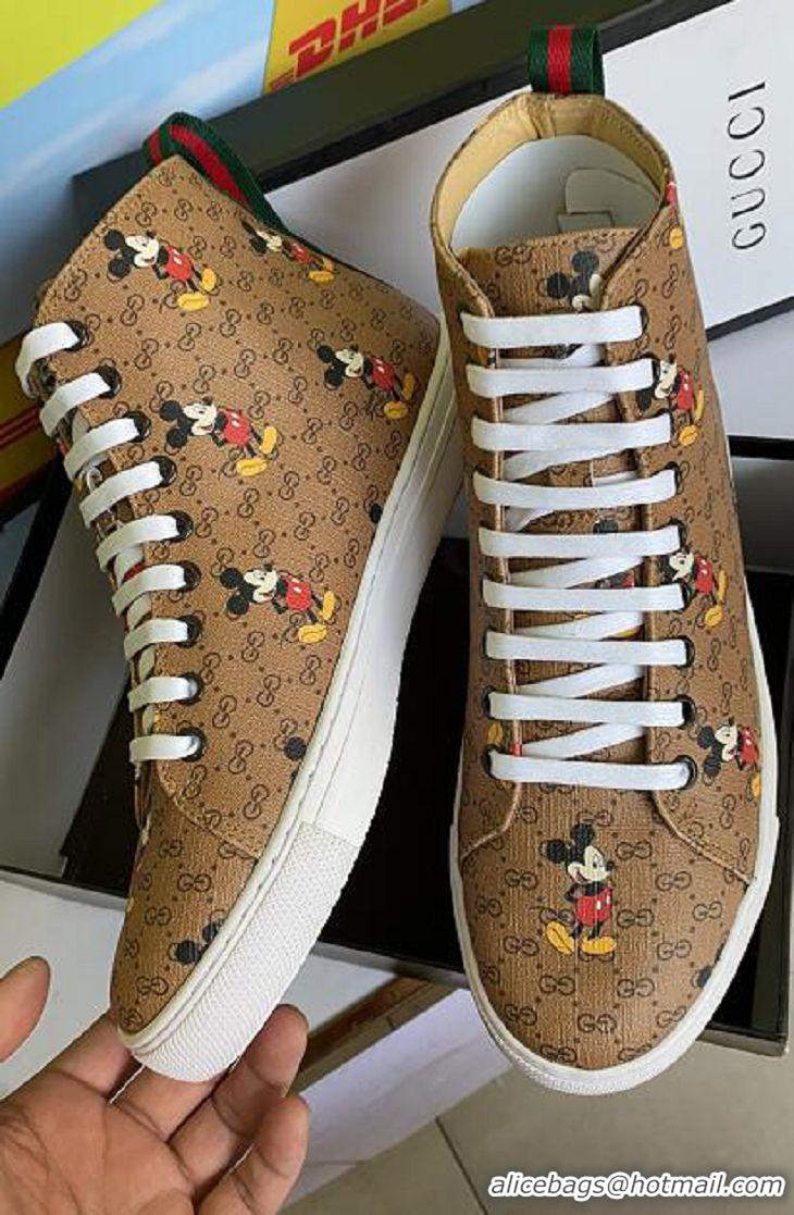 Grade Design Gucci x Disney GG High top Sneakers 111438 Brown