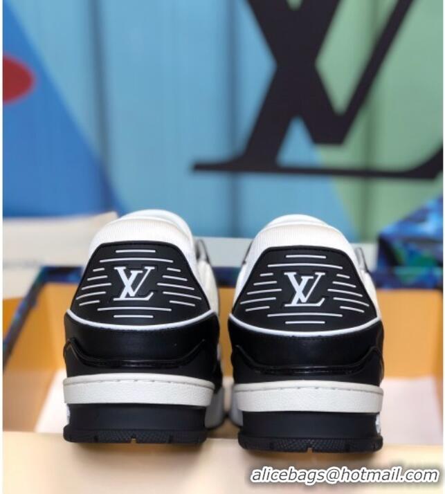 Good Product Louis Vuitton LV Trainer Sneakers 1A812O White/Black/Kiwi