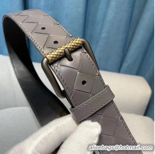 Grade Design Bottega Veneta Intrecciato Nappa Belt 5567 gray