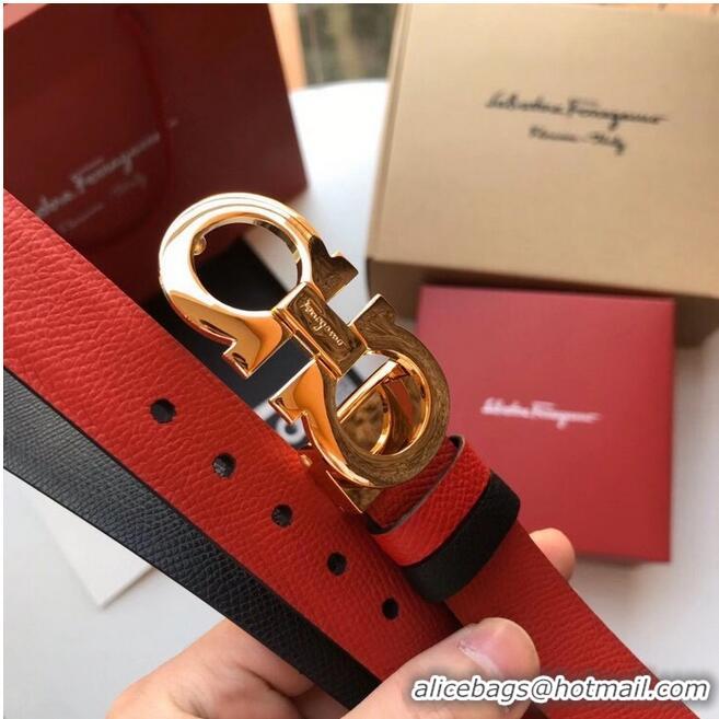 Good Quality Ferragamo Original Calf Leather 25MM F4991-10