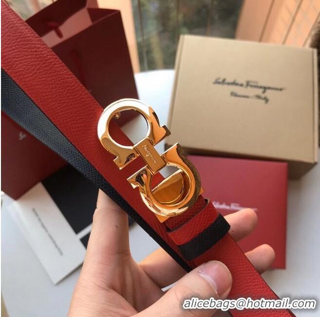 Good Quality Ferragamo Original Calf Leather 25MM F4991-10