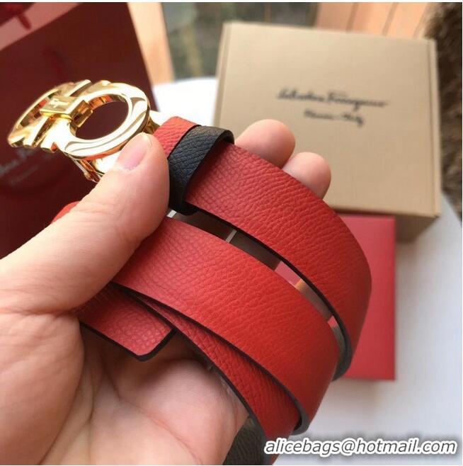 Good Quality Ferragamo Original Calf Leather 25MM F4991-10