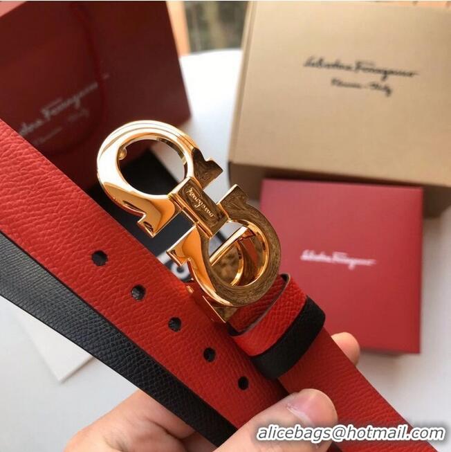 Good Quality Ferragamo Original Calf Leather 25MM F4991-10