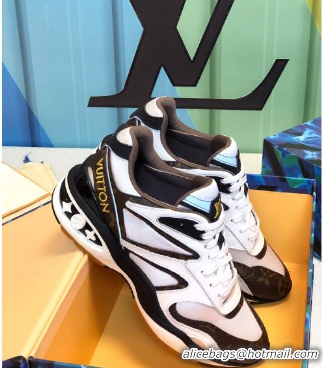 Top Quality Louis Vuitton LV Trail Sneakers in Monogram Canvas and White Mesh 1A810C