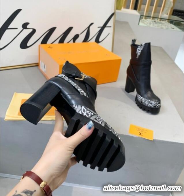 Best Product Louis Vuitton Star Trail Since 1854 and Calfskin Short Boots 111215 Black/Grey