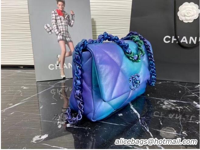 Grade Design Chanel 19 flap bag AS1160 AS1161 Blue & Purple