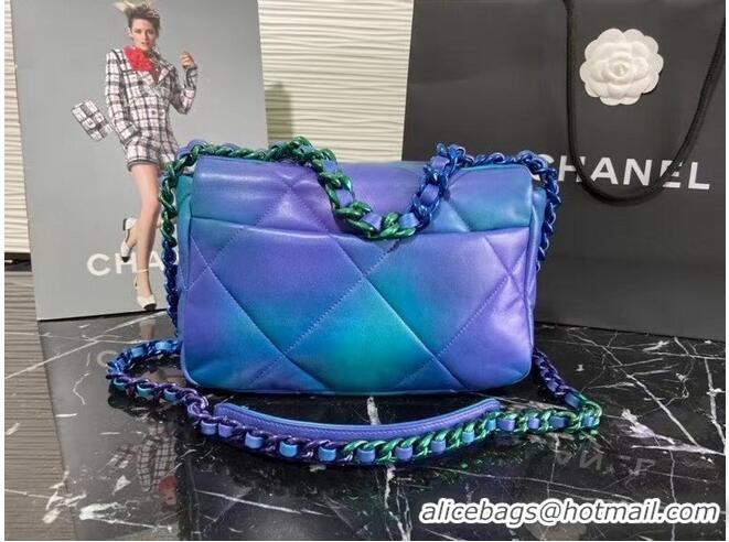 Grade Design Chanel 19 flap bag AS1160 AS1161 Blue & Purple