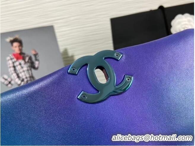 Grade Design Chanel 19 flap bag AS1160 AS1161 Blue & Purple