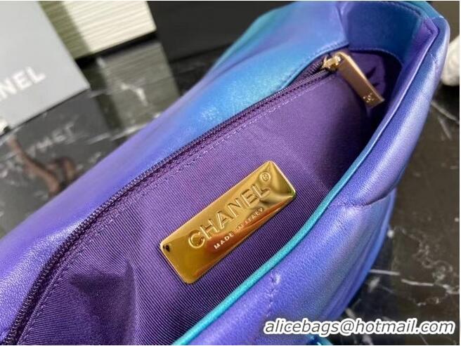 Grade Design Chanel 19 flap bag AS1160 AS1161 Blue & Purple