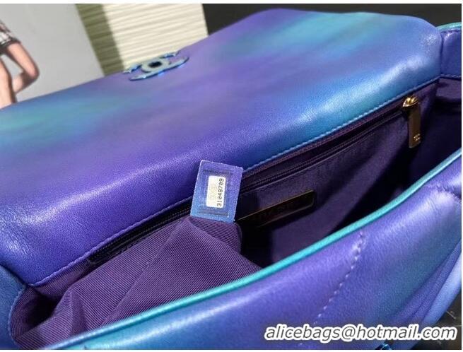 Grade Design Chanel 19 flap bag AS1160 AS1161 Blue & Purple