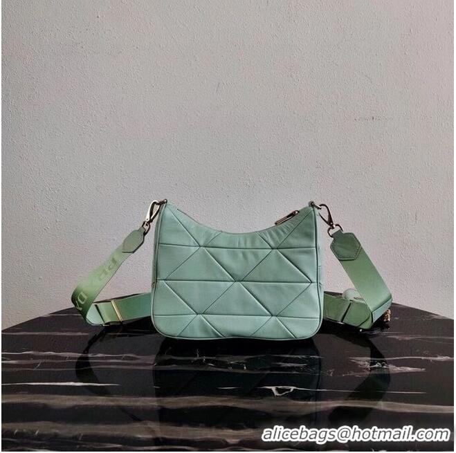 New Design Prada Gaufre nappa leather shoulder bag 1BC151A light green