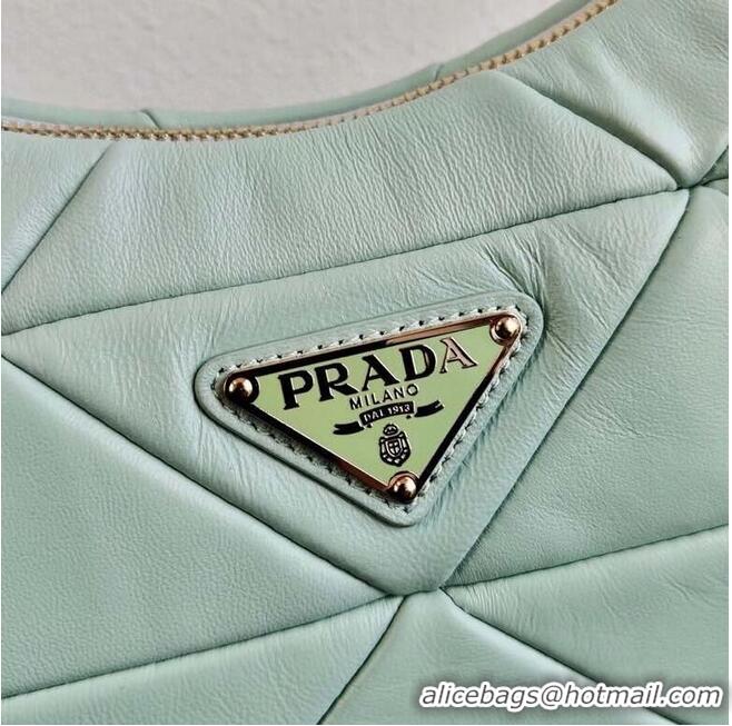 New Design Prada Gaufre nappa leather shoulder bag 1BC151A light green