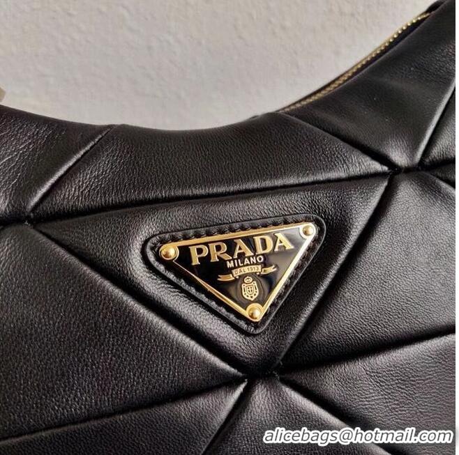 Affordable Price Prada Gaufre nappa leather shoulder bag 1BC151A black